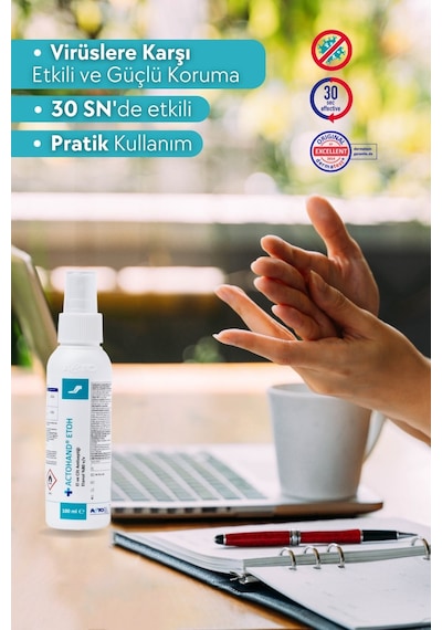 Actohand Etoh 100 Ml El Ve Cilt Antiseptiği - Etanol 80 % V/v