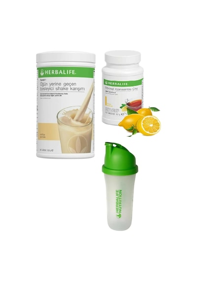 Set Vanilya Shake- 50 Gr Limon Aromalı Çay Ve Shaker