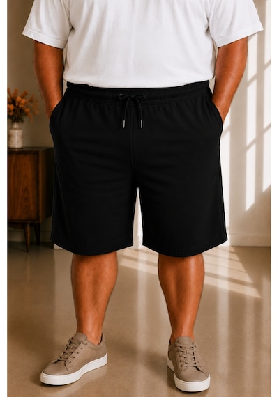 Sngl Tekstil Erkek Büyük Beden Kapri 3xl 4xl 5xl 6xl 7xl 8xl 9xl Siyah