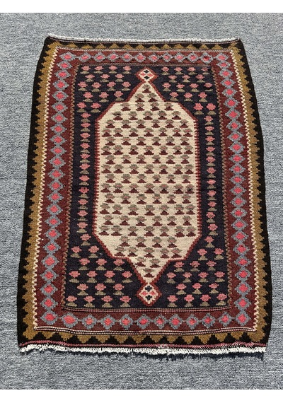 El Dokuma Mut Kilimi 63x84 Küçük Ölçü Yün Cicim Kilimi