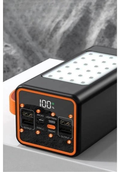 Acl Pw-55 50.000 Mah Dijital Göstergeli Powerbank 22.5w Hızlı Şarj Destekli Batarya Siyah