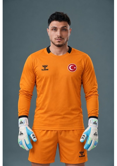 Hummel Royal Milli Takım Kaleci Forma Takımı Neon Turuncu