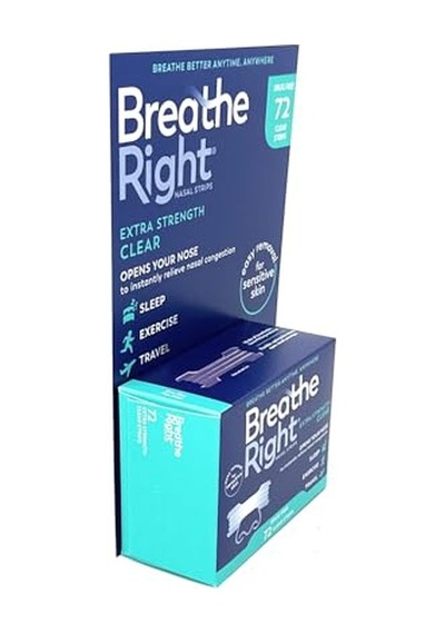 Breathe Right Extra Strength Burun Bandı Şeffaf Renk 72 Adet Erkek