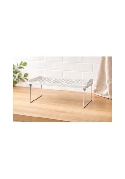 Modern Mutfak Rafı Metal Ayaklı Çok Amaçlı Organizer 1 Adet Beyaz