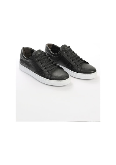 Hakiki Deri Günlük Baskılı Erkek Sneaker Roden5569 001