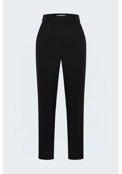 Sateen Klasik Pantolon - Siyah-137986