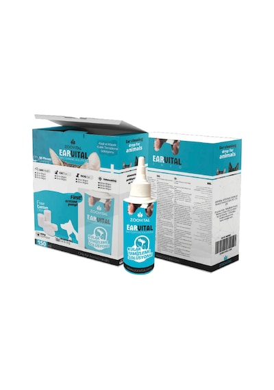 Kedi Ve Köpek Için Optivital 150 Ml Göz Temizleme Earvital 150 Ml Kulak Temizleme Solüsyonu