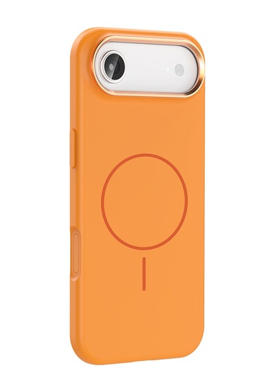 Apple Uyumlu iPhone 17 Air Kılıf M-safe Şarj Özellikli Metal Kamera Çerçeveli Mkst Edi Silikon Kapak - Siyah Siyah