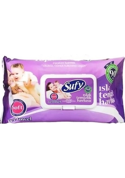 Sufy Plus Islak Mendil Kapaklı 90'Lı