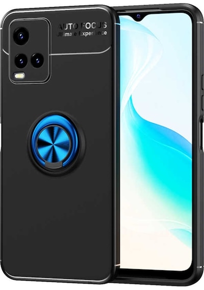 Vivo Y32 Kılıf Lens Yüzüklü Mıknatıslı Silikon Kapak