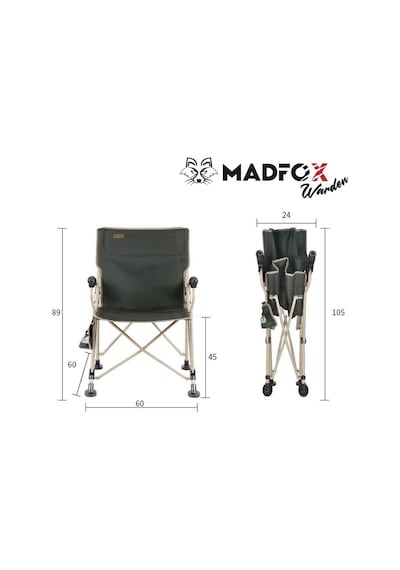 Madfox Warden Katlanır Kamp Sandalyesi Yeşil