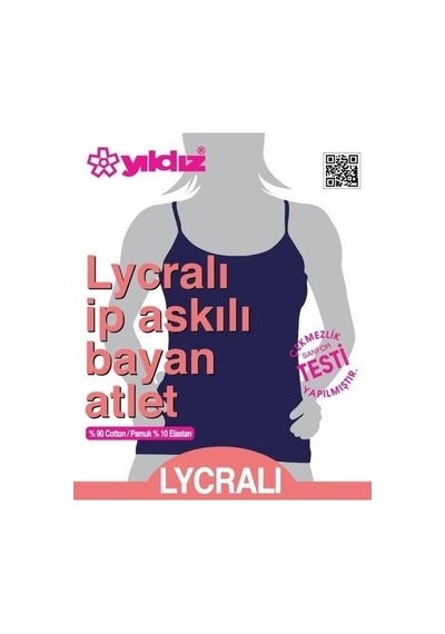 Yıldız 2169 Lacivert Likralı Ip Askılı Kadın Atlet