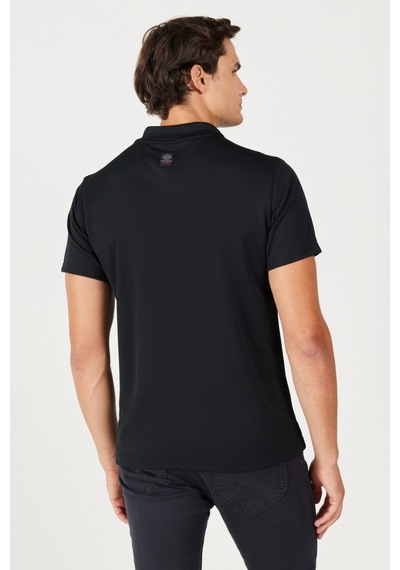 All Terrain Gear Regular Fit Normal Kesim Polo Yaka Siyah Tişört W231707001 Siyah