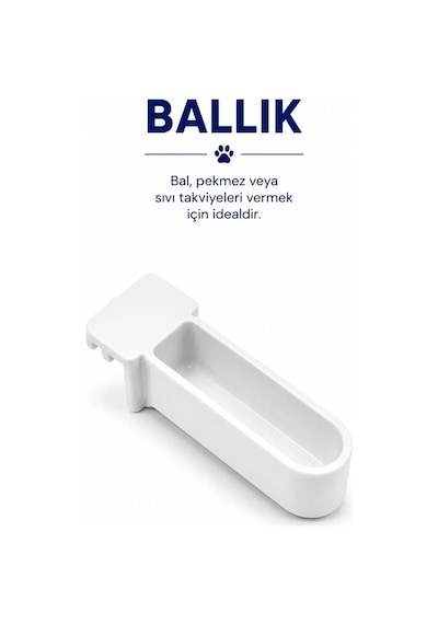 Muhabbet Kuşları İçin Ballık 2 Adet Kafes Kuşu Ballık Aparatı Kraker Tutacağı Kanarya Paraket