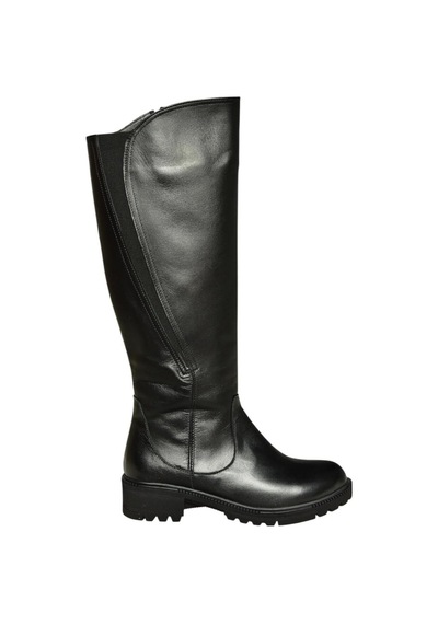 Fox Shoes V654082203 Siyah Hakiki Deri Kadın Çizme Siyah-hakiki Deri