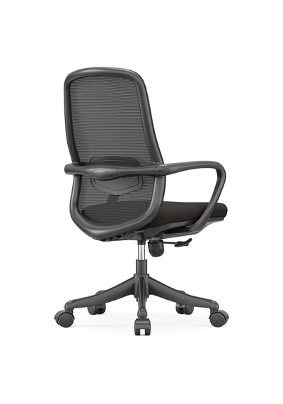 Ofisbazaar Lavander Fileli Çalışma Koltuğu Ergonomik Şef Ve Toplantı Koltuğu Siyah Siyah