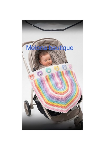 Melona Butik Özel Tasarım Bambu Koton Puset Battaniyeleri Pembe 92 CM