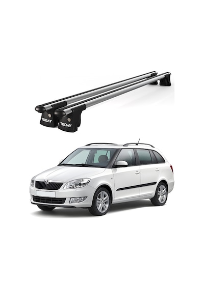 Trio-ı Skoda Fabia Kombi 2000-2007 Uyumlu Kilitli Ara Atkı 120cm Port Bagaj Tavan Barı