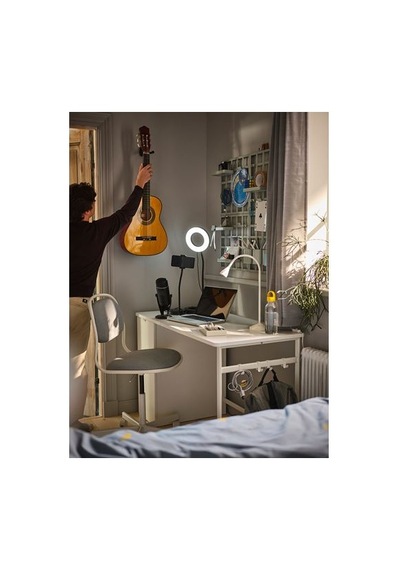 Ikea Örfjäll Çalışma Sandalyesi Oturma Yeri, Beyaz-vissle Açık Gri