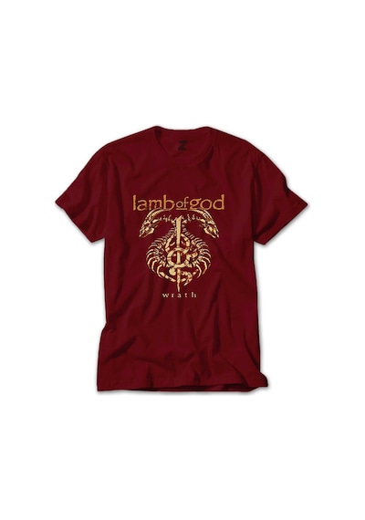 Lamb of God Wrath Dragon Kırmızı Tişört