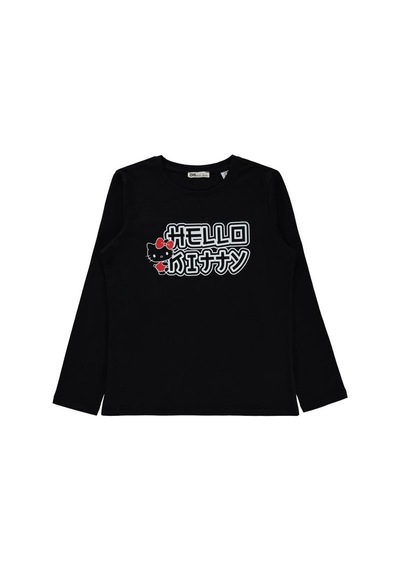 Hello Kitty 10-13 Yaş Sweatshirt - Siyah