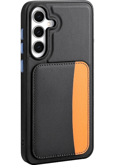Samsung Uyumlu Galaxy S25 Fe Kılıf Kartlıklı Zore X-kart Silikon Kapak Çok Renkli