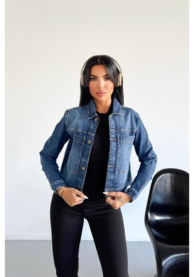 Kadın Açık Mavi Yıkamalı Regular Kalıp Çift Cepli Düğmeli Likralı Jean Kot Ceket Diana-5001 Kadın Açık Mavi Yıkamalı Regular Kalıp Çift Cepli Düğmeli Likralı Jean Kot Ceket Diana-5001