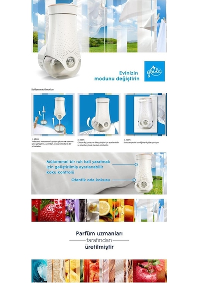 Glade Temiz Çarşaf Ferahlığı Elektrikli Oda Kokusu 20 ML