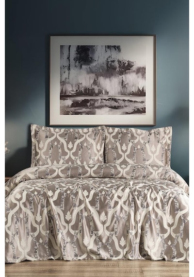Kybele 3 Parça Çift Kişilik Pike Takımı 230x250 Krem Krem