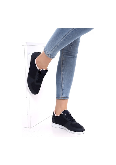 Wordex F1 Günlük Kadın Fileli Yazlık Sneaker Spor Ayakkabı Lacivert