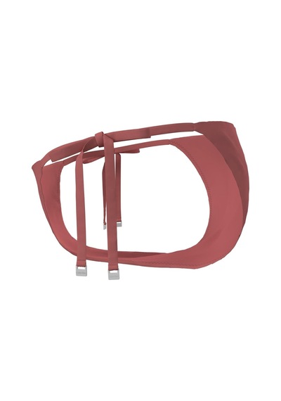 Calvin Klein Kadın Dusty Cedar İp Yan Bağlama Bikini Altı-13332 Kırmızı