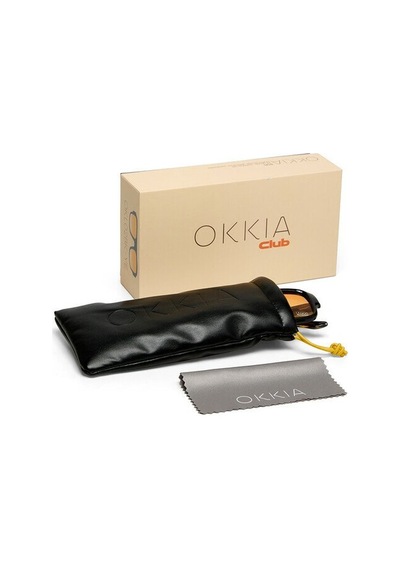 Okkia Club STROMBOLI Sarı Lens Güneş Gözlüğü Siyah