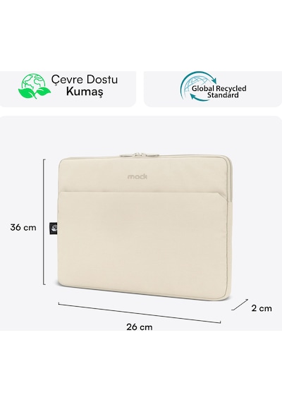 Mack Mce-1505 14.1 Nova Eco Notebook Sleeve Latte Çok Renkli