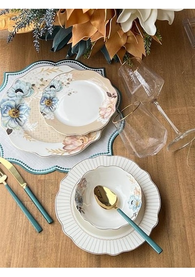 Yemek Takımı Morpho 24 Parça 6 Kişilik Renkli