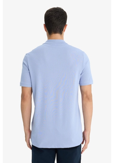 Defacto %100 Pamuk Regular Fit Kısa Kollu Basic Düz Pike Kumaş Polo Tişört C1293ax25sppr515 Mor