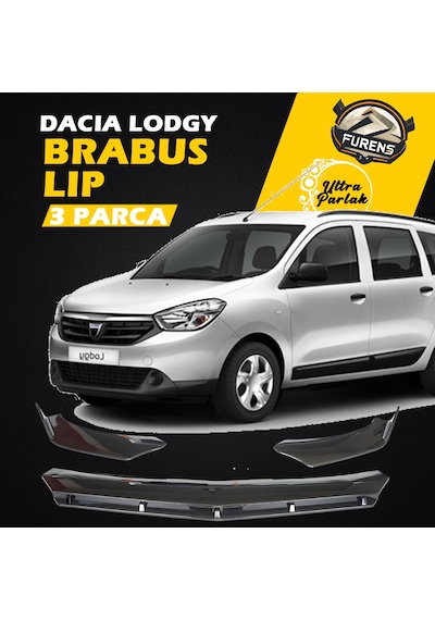 Dacia Lodgy 2012 - 2021 Uyumlu Ön Lip 3 Parça Kanatlı Lip