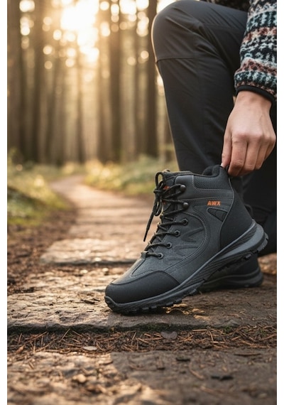 Enoch Erkek Füme Antrasit Waterproof Outdoor Trekking Ve Dağcı Botu Füme