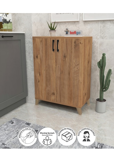 Bofigo 4 Raflı Çok Amaçlı Dolap Çok Amaçlı Mutfak Dolabı Banyo Dolabı Ceren Çam Bofigo 4 Raflı Çok Amaçlı Dolap Çok Amaçlı Mutfak Dolabı Banyo Dolabı Ceren Çam