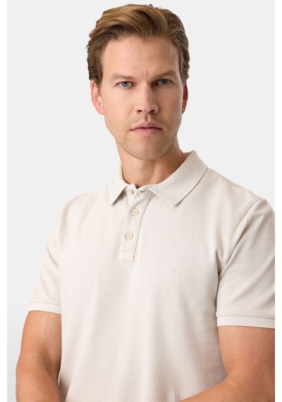 Back And Bond Regular Fit Polo Yaka Açık Gri Tişört