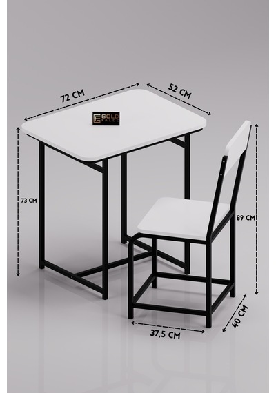 Minör Çalışma Masası Suntalam Beyaz 72x52 Çok Renkli