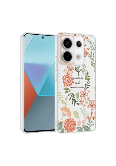 Xiaomi Redmi Note 13 Pro 5g Kılıf Kamera Korumalı Desenli Zore Klip Kapak Xiaomi Redmi Note 13 Pro 5g Zore - Beautiful