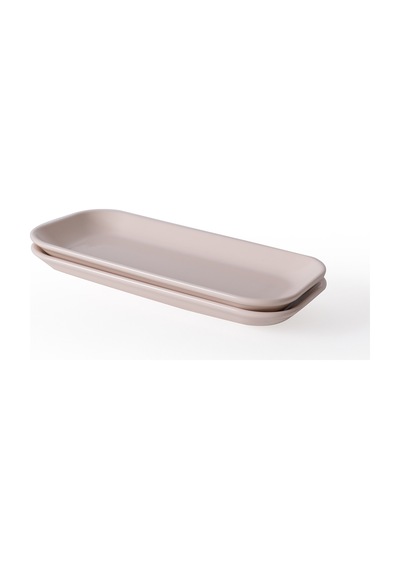 Keramika Krem Pergamon Kayık Tabak 26 Cm 2 Adet 030