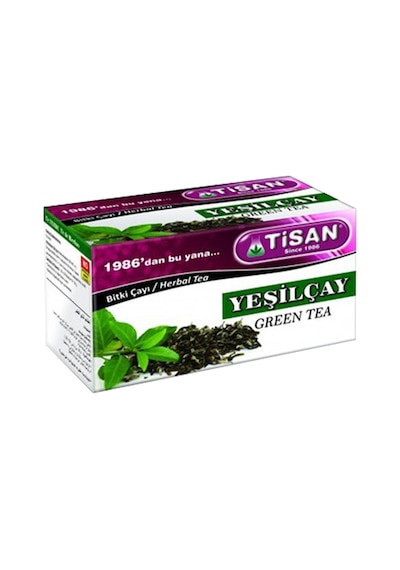 Tisan Yeşilçay Bitki Süzen Poşet Çay 20'li