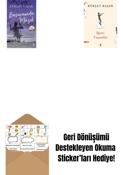 Başucumda Müzik Midi Boy + İğreti Yaşamlar + Okuma Sticker'ları