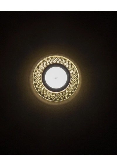 1 Adet Noas Yl65 1787 Adonis Led Çerçeveli 4000k Yuvarlak Kristal Cam Spot Gu10 Duy Rekli