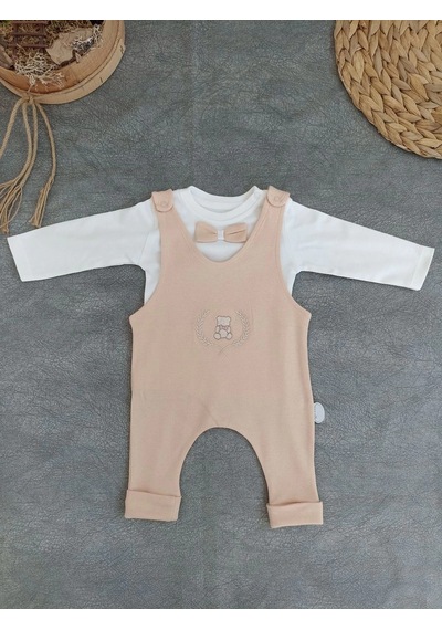 Veraura Lifestyle 3-6 6-9 9-12 Ay Oyuncaklı Altınbaşak 5li Kız Erkek Bebek Takımı Buğday