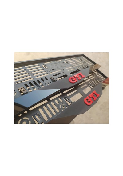 Volkswagen Gtı Uyumlu Takmatik Mat Pleksi Plakalık Ön Arka Takım Kabartma Yazılı - 665427629