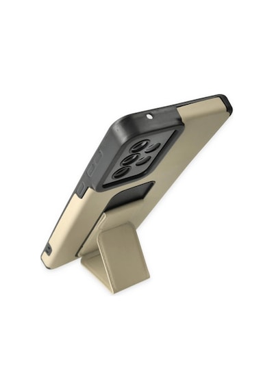 Samsung Galaxy Uyumlu A33 5g Kılıf Mega Standlı Silikon - Gold -