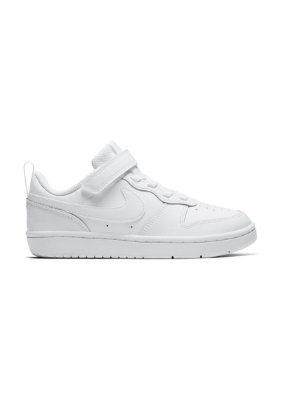 Nike Court Borough Low 2 Leather Sneaker Hakiki Deri Lastik İpli Bantlı Unisex Spor Ayakkabı Beyaz
