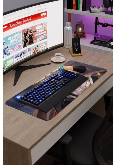 Kaveh Genshin Impact Anime Oyuncu V2 - 70x30 Xl Gaming Mouse Pad Fare Altlığı